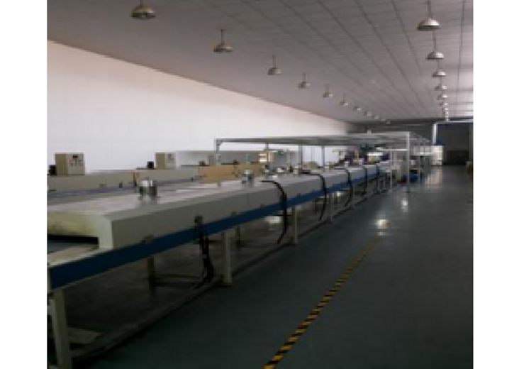 Buffer material production line